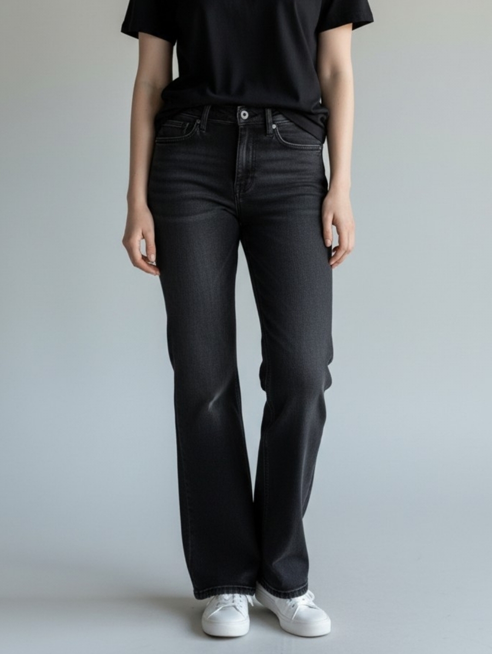 J Crew Women's Slim Demi Boot Jeans In Black Wash Size 25
